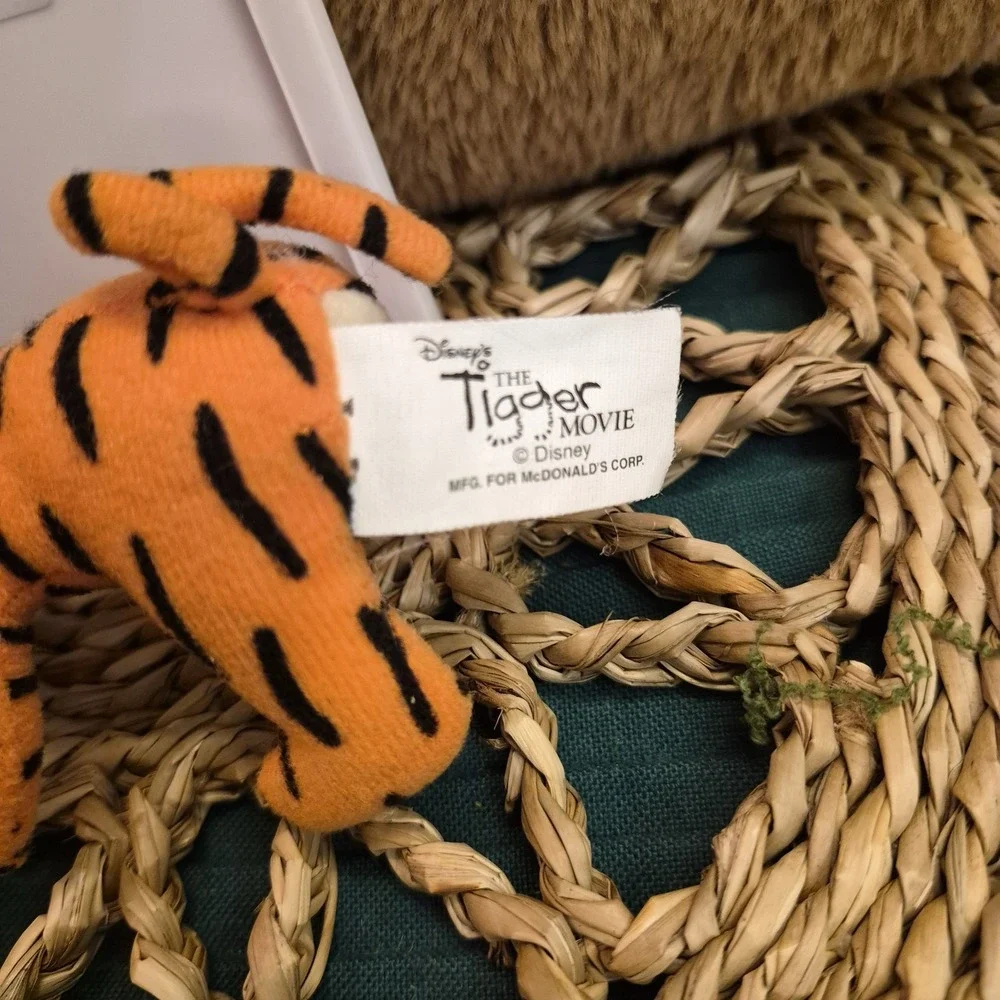 ✅Disney Tigger Movie McDonald's Winnie the Pooh Plush Keychain Clip#️⃣0934